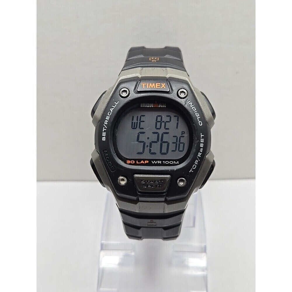 Timex Ironman Classic 30 Lap Watch 41mm Indiglo WR100M New Battery Quartz Mens